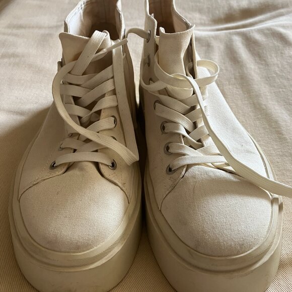 Vagabond Canvas and Leather Platform Sneakers Size 11 - Picture 2 of 10